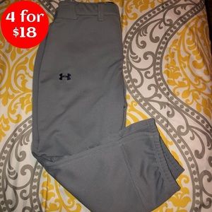 🔴SOLD🔴NWOT Grey Under Armour Softball Pants